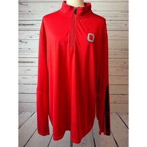Ohio State Buckeyes Shirt OSU Size XL Extra Large Mens‎ Quarter Zip Jacket NCAA
